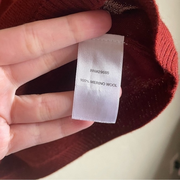 Pendleton Rust Turtle Neck Sweater Merino Wool - Picture 5 of 7